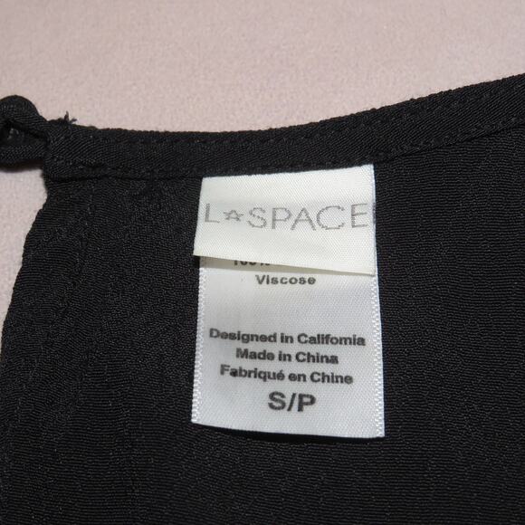 L Space Black Carly Embroidered Yoke Sleeveless Romper - Picture 9 of 11